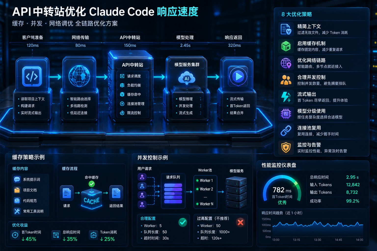 API中转站优化Claude Code响应速度全链路架构