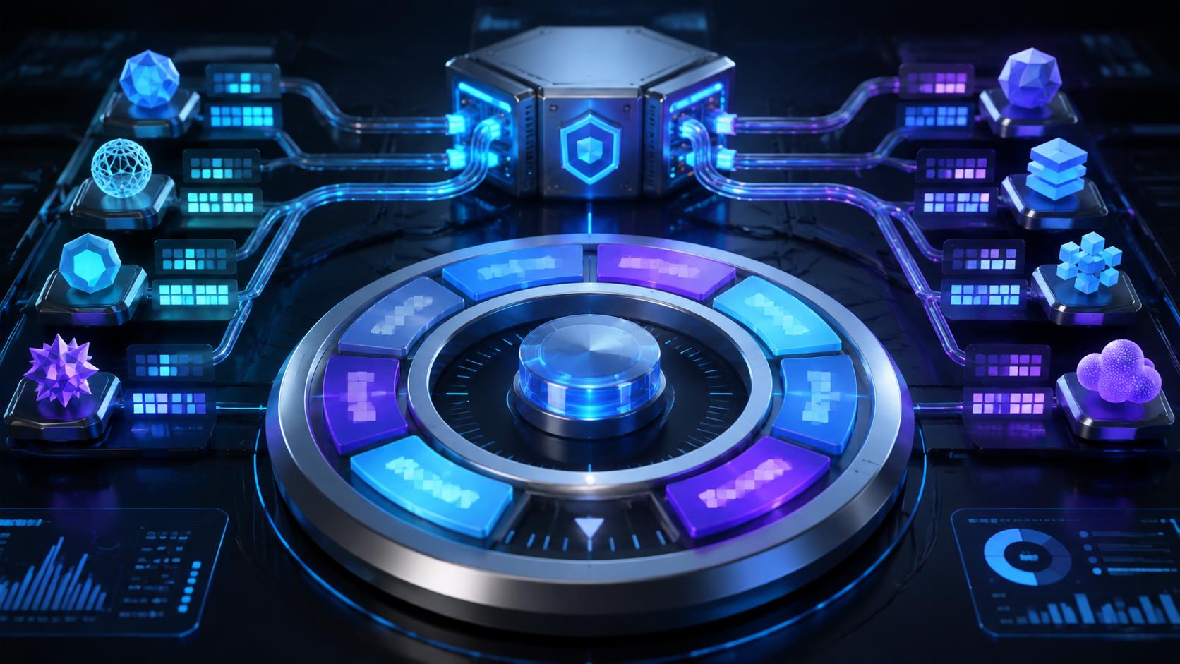 API中轉模型別名管理 3D 科技渲染