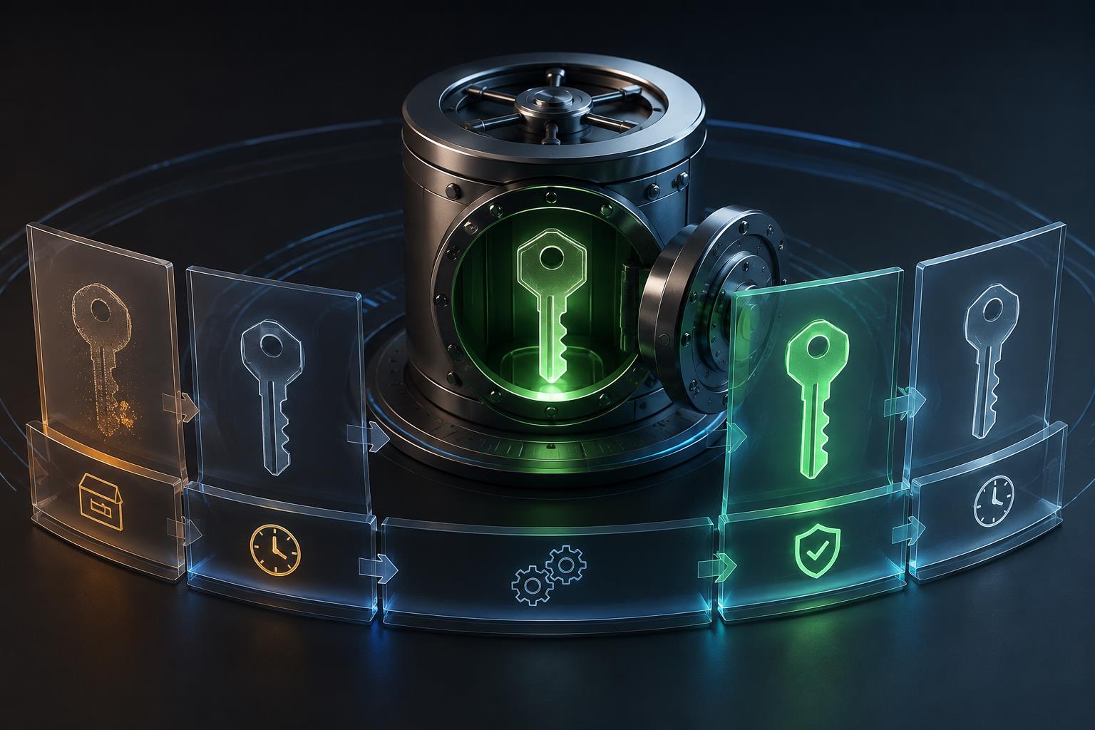 API Key 輪換周期三維科技圖