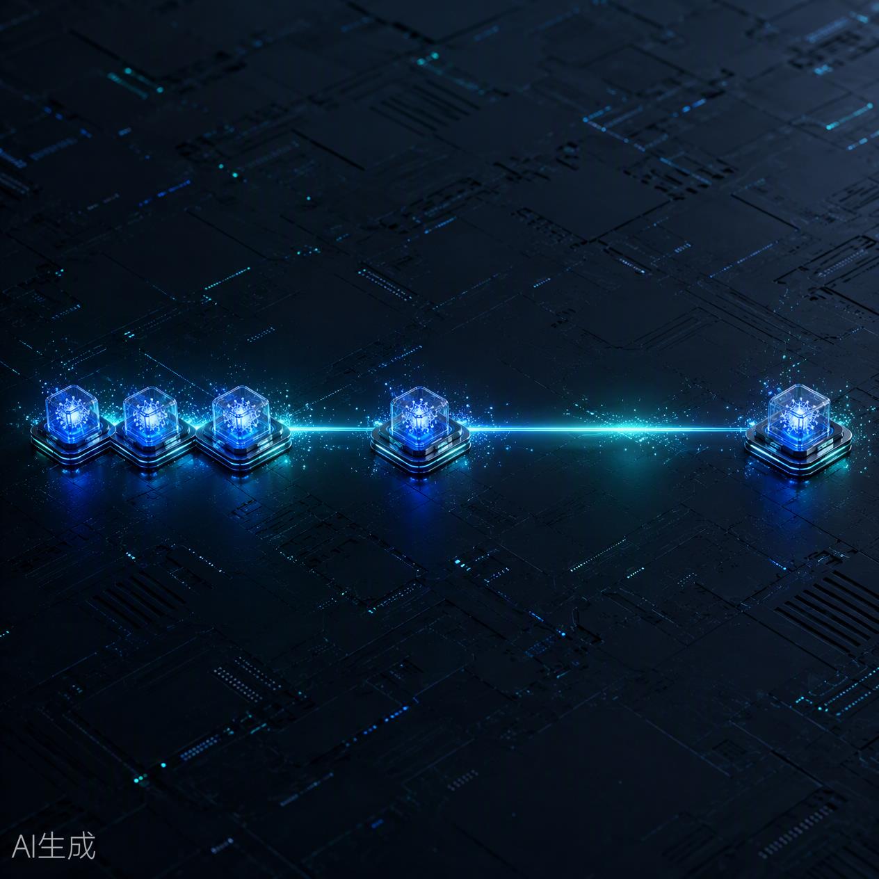 指數(shù)退避重試時間軸的 3D 渲染圖