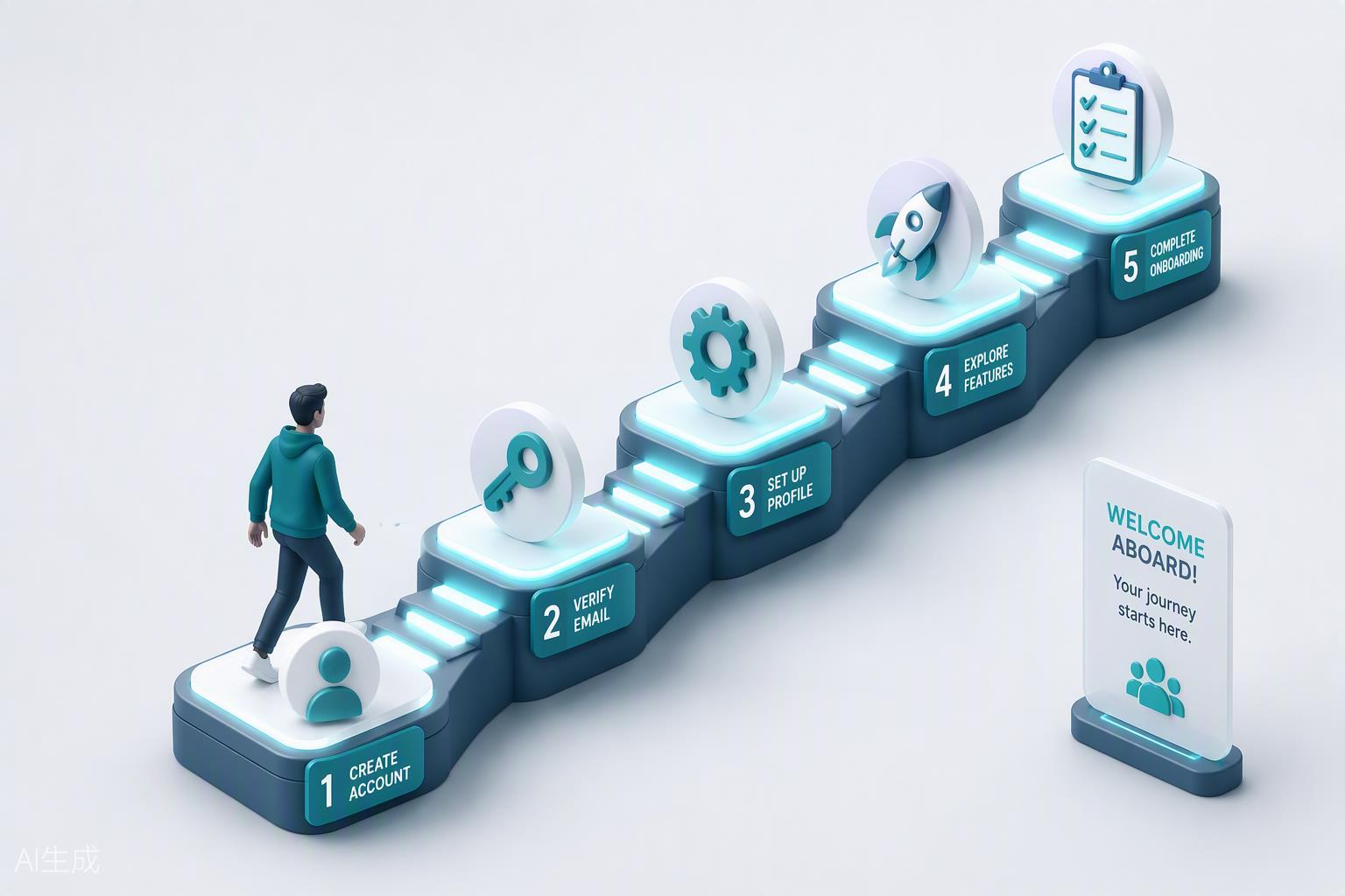 新人上手路徑 3D 渲染圖